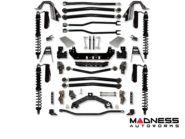 Jeep Wrangler JL Lift Kit - 4.5in - Adventure X2 - Long-Arm - 4DR Diesel - Trail Runner Stage 1